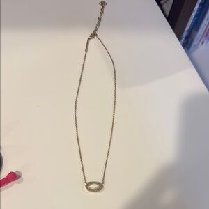 Kendra scott white and gold necklace